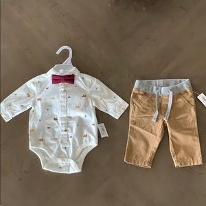 Dress me up bottom down shirt and pants set